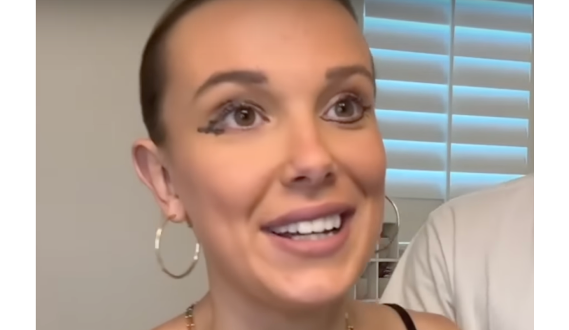 MILLIE BOBBY BROWN GETS HER MAKEUP DONE ON YOUTUBE
