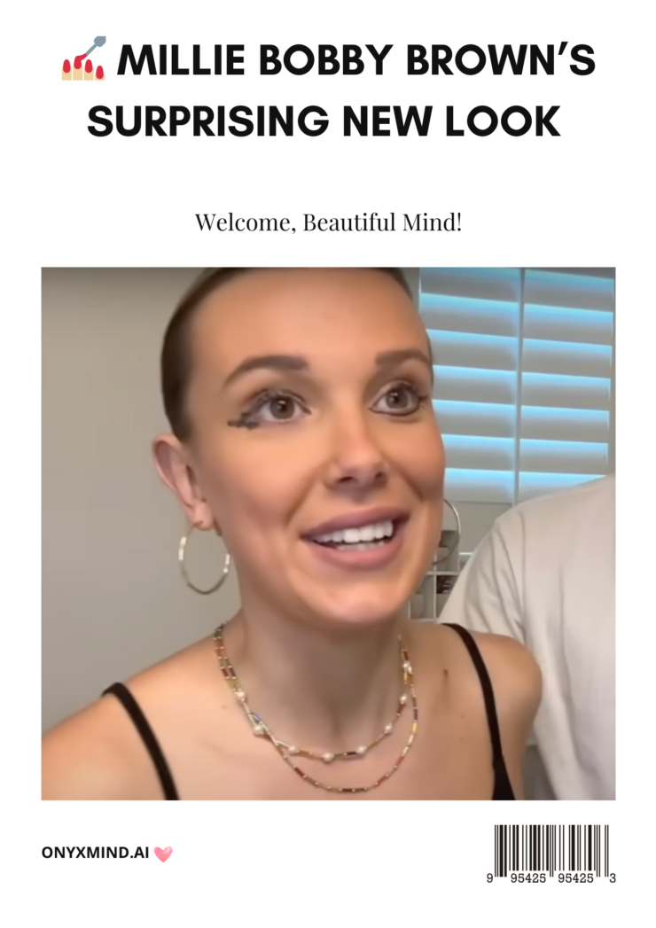 MILLIE BOBBY BROWN GETS HER MAKEUP DONE ON YOUTUBE